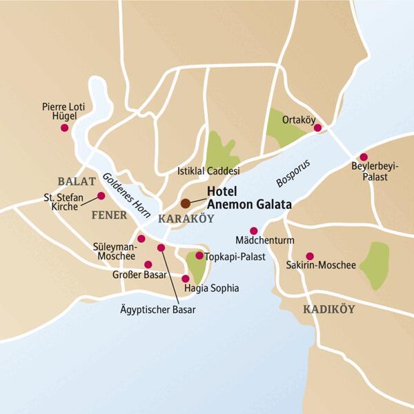 Die wichtigsten Ziele während unserer smart&small-Reise nach Istanbul sind die Hagia Sophia, der Topkapi-Palast, der Große Basar und einige andere Sehenswürdigkeiten mehr.