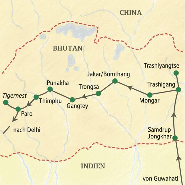 Bhutan von Ost nach West erleben - alle Reisetermine unserer klassischen Studienreise beinhalten einen Festbesuch.