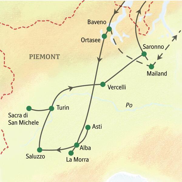 Erleben Sie auf dieser zehntägigen Studienreise die kulturellen Höhepunkte am Lago Maggiore, in Asti, Alba und in der Hauptstadt Turin.