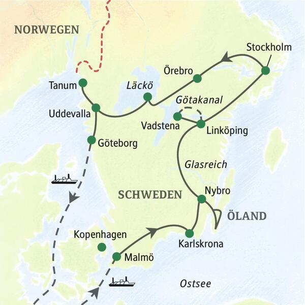 Auf dieser Studiosus-Studienreise durch den Süden von Schweden besuchen Sie vier UNESCO-Welterbestätten zwischen Malmö und Stockholm.