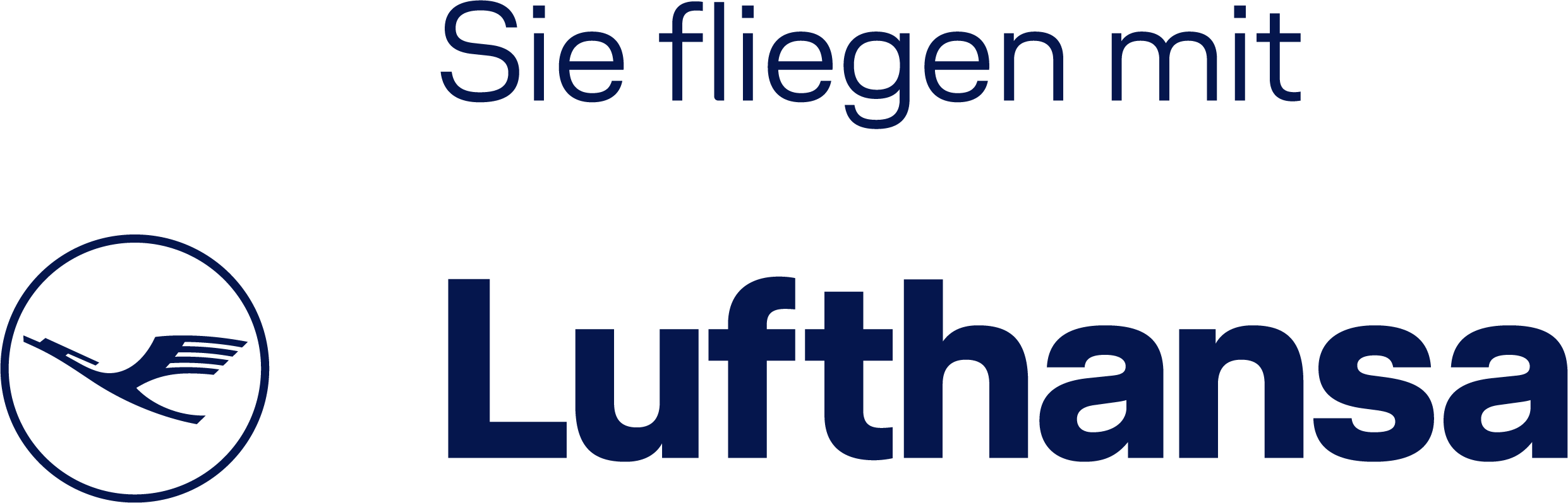 Sie fliegen mit Lufthansa